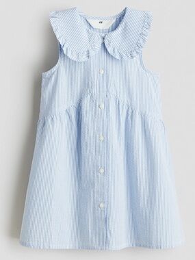 H&M SEERSUCKER DRESS WITH COLLAR
New us 7